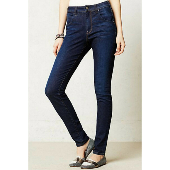 Pilcro and the Letterpress High Waist Dark Jeans - Picture 1 of 5